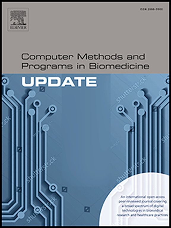 Go to journal home page - Computer Methods and Programs in Biomedicine Update
